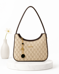 Classic Beige Monogram Shoulder Bag