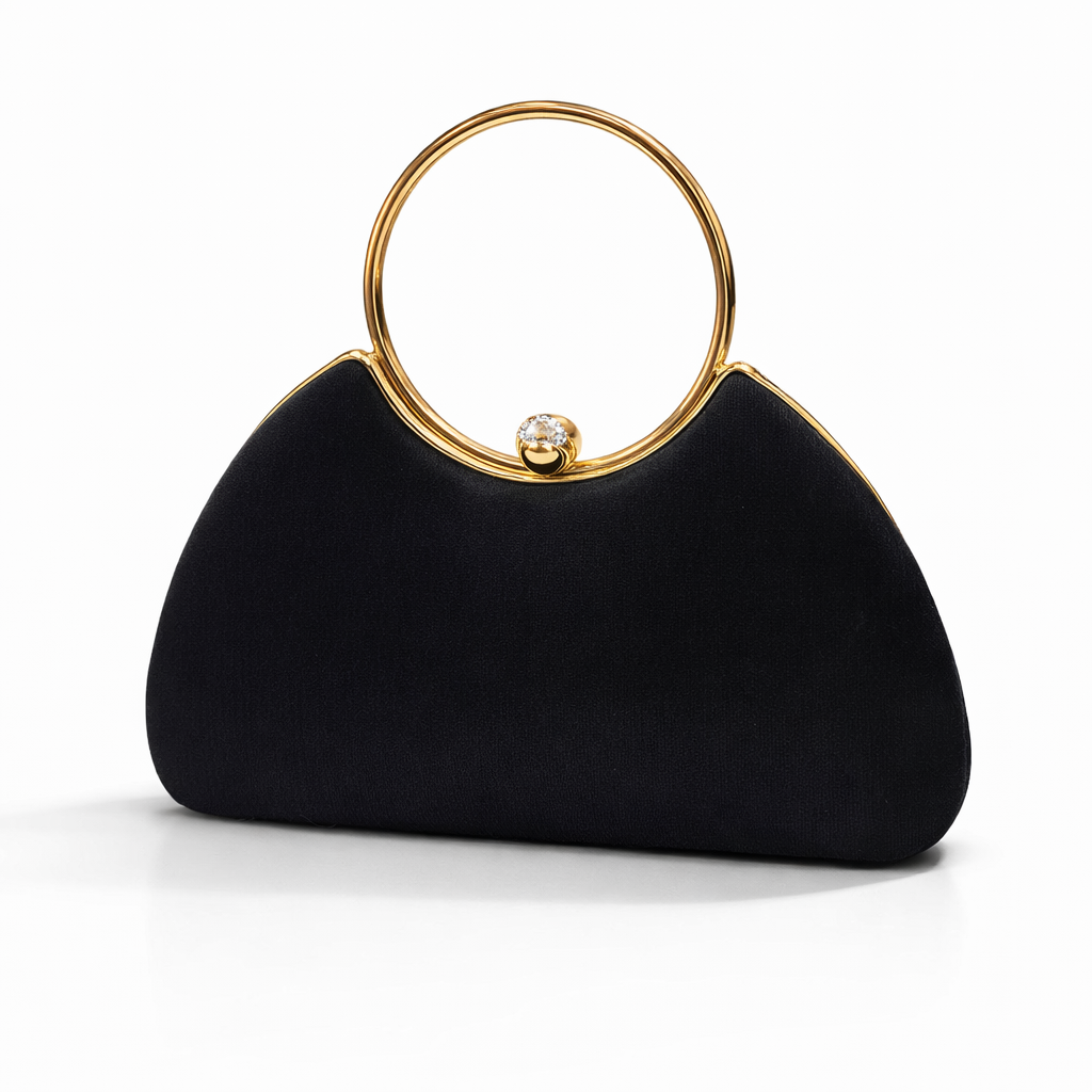 Velvet Handle Clutch