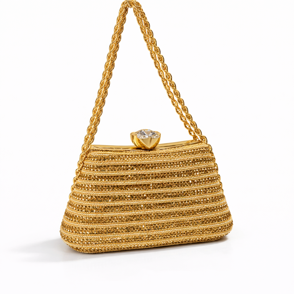 Premium Finish Chain Party Clutch