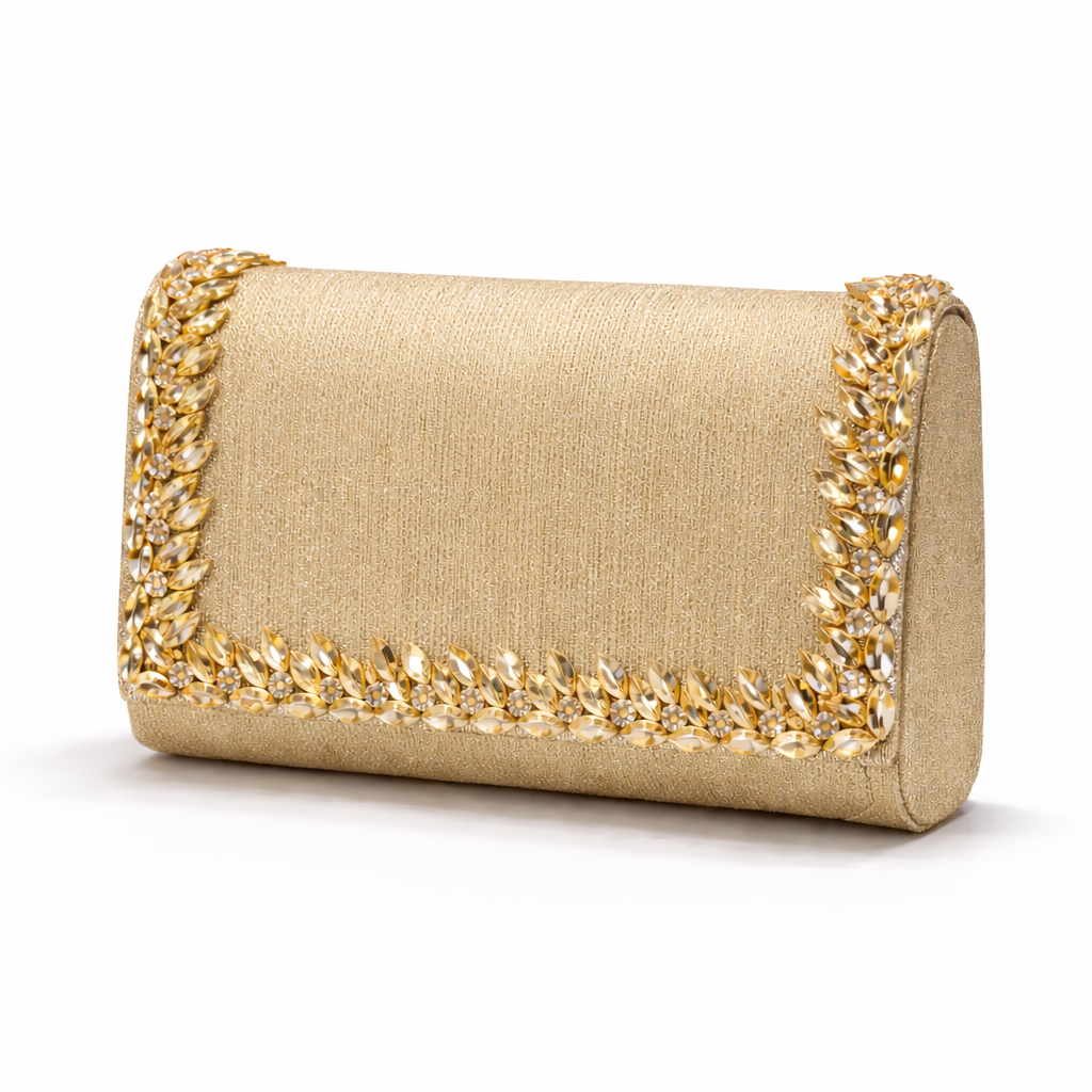 Luxury Crystal Border Party Clutch