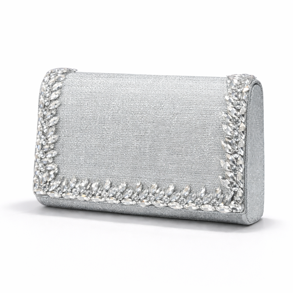 Luxury Crystal Border Party Clutch