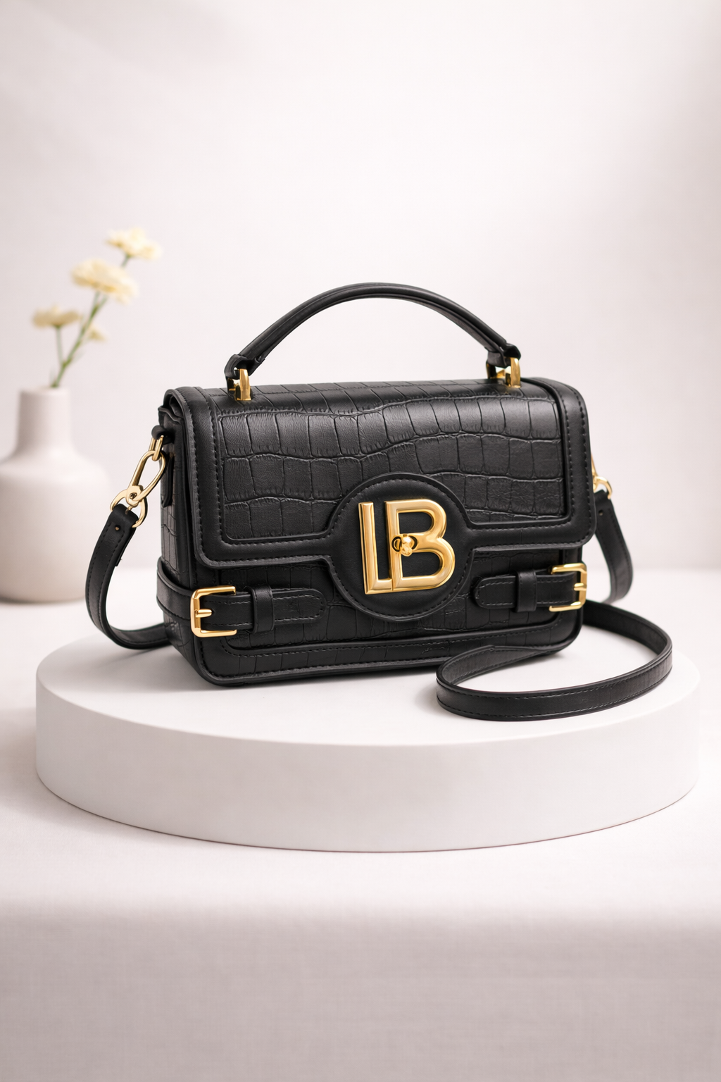 Signature Crossbody with Gold-Tone Hardware