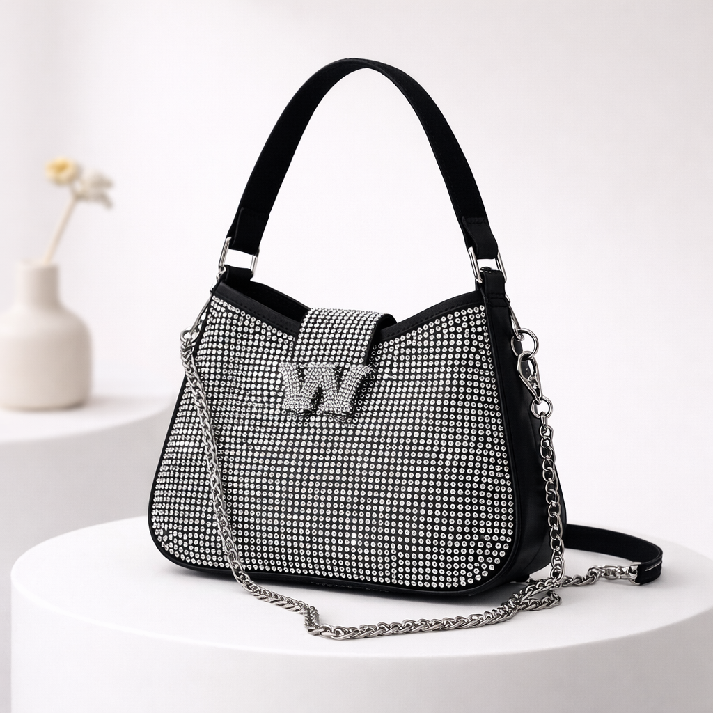 Crystal Luxe Crossbody Bag
