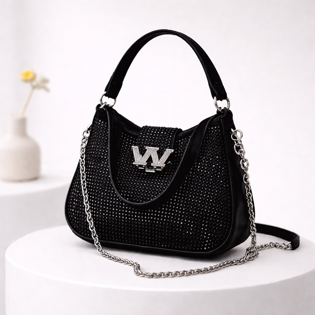 Crystal Luxe Crossbody Bag