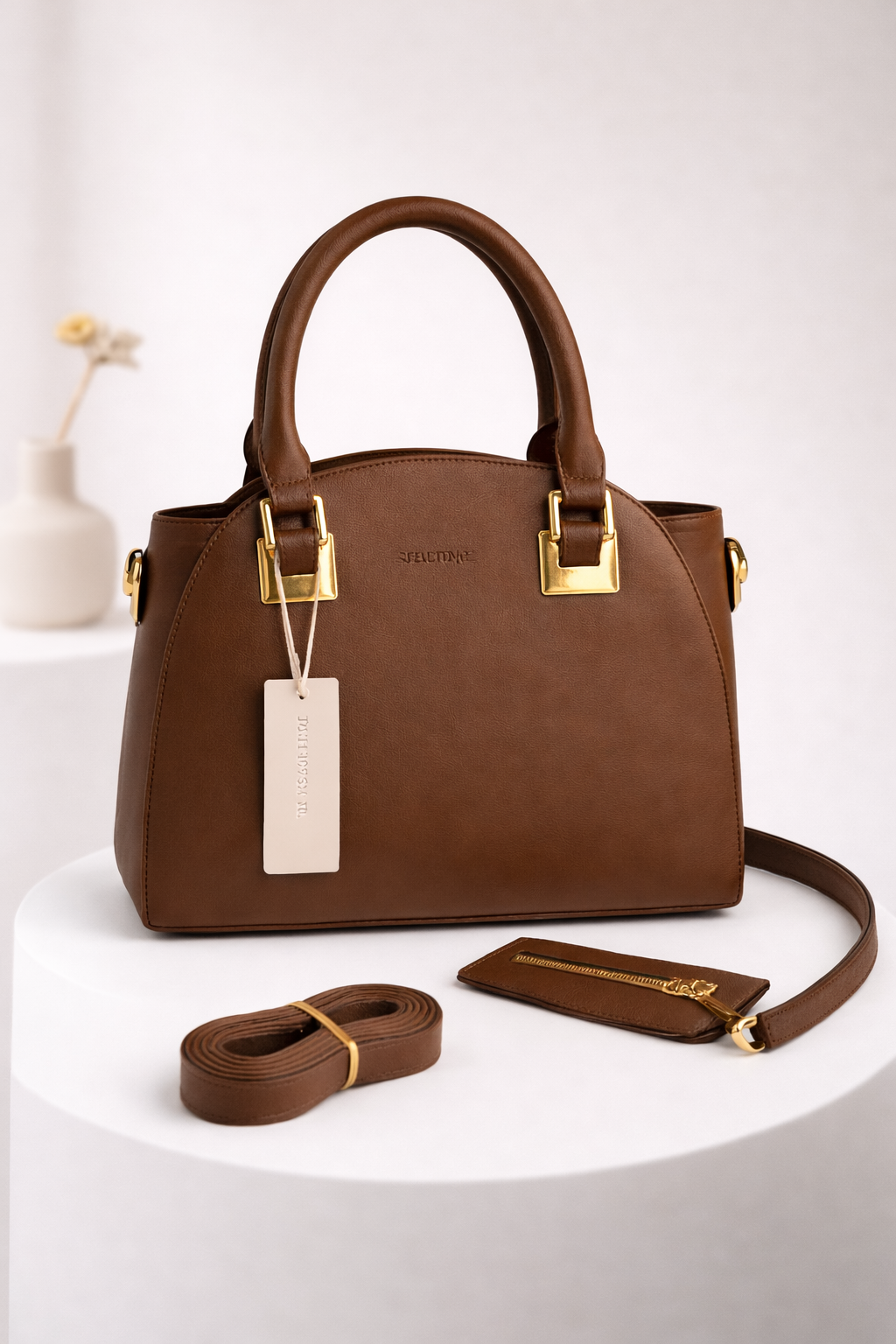 Luxury Finish Structured Handbag