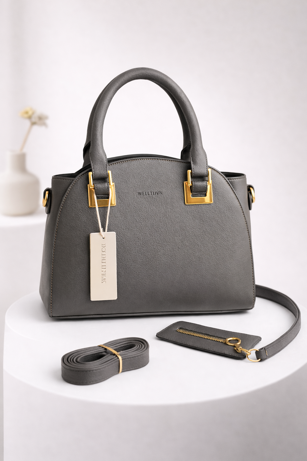 Luxury Finish Structured Handbag