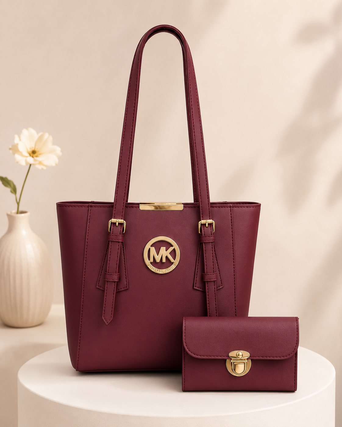 Women’s Tote Bag with Wallet Set