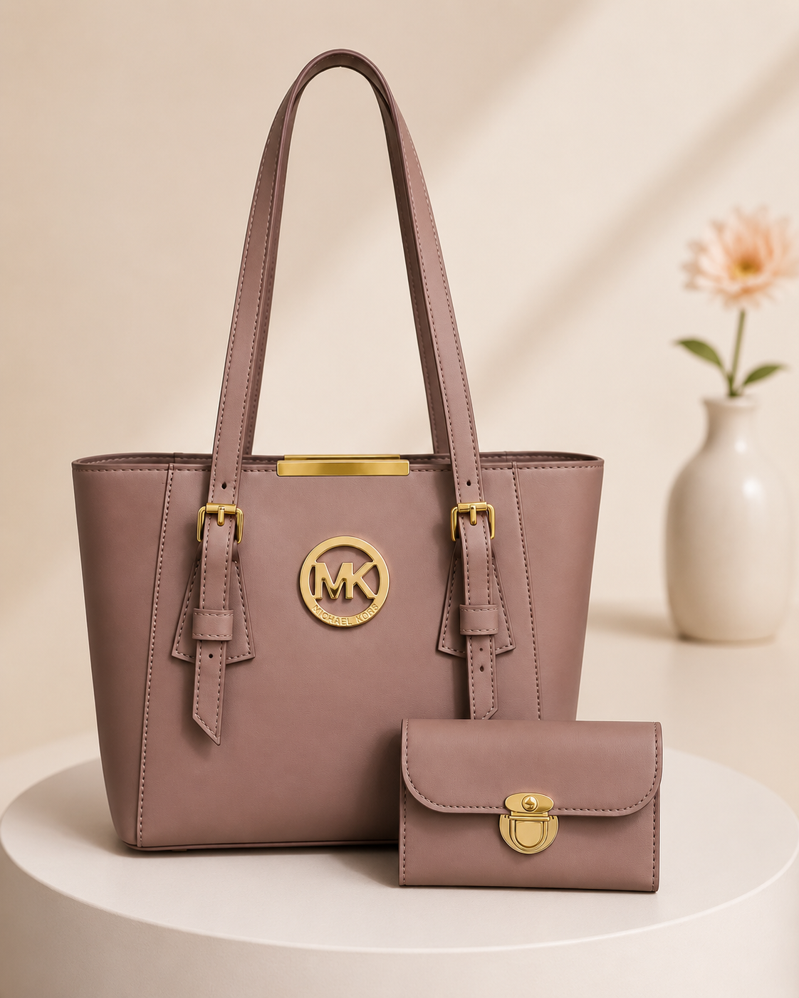 Women’s Tote Bag with Wallet Set