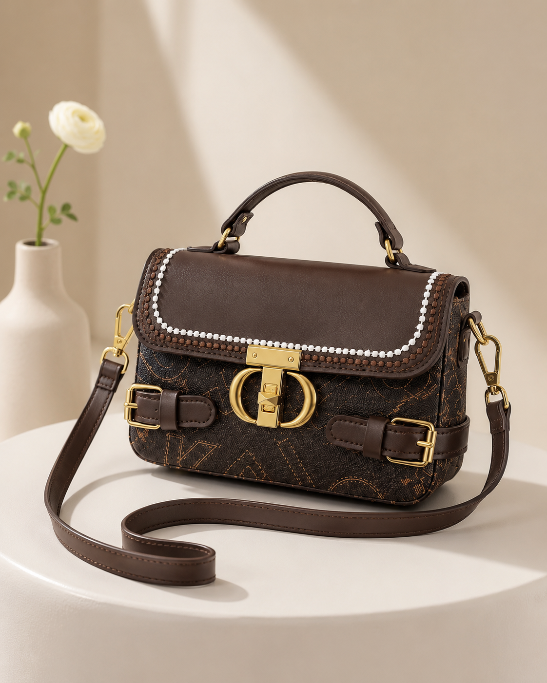 Opulent Buckle Crossbody Bag