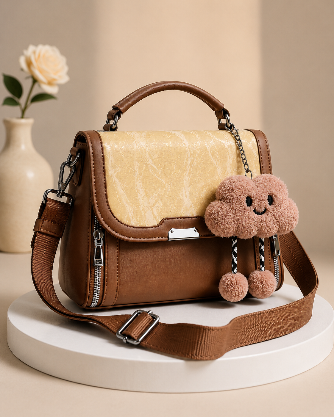 PuffPal Cute Crossbody Bag