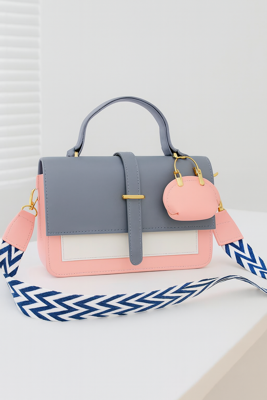 Premium Cross Body Bag for Girls – Imported Leather & Digital Strap