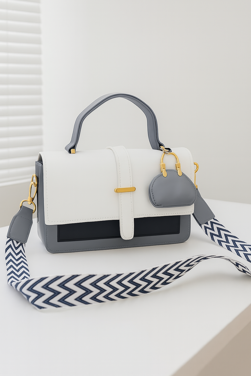 Premium Cross Body Bag for Girls – Imported Leather & Digital Strap