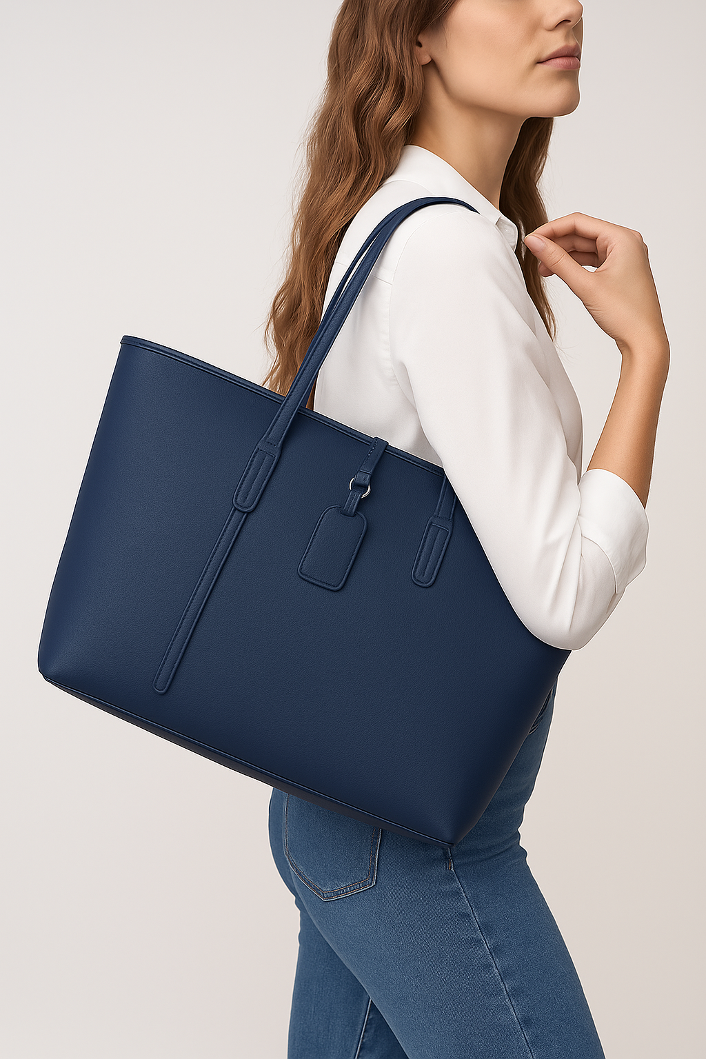 Classic Navy Tote Bag – Spacious, Stylish, and Durable