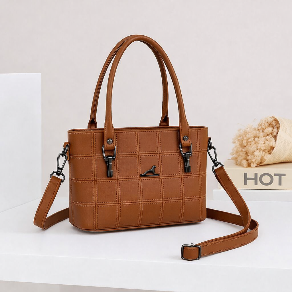 Classic Dual-Handle Crossbody Bag