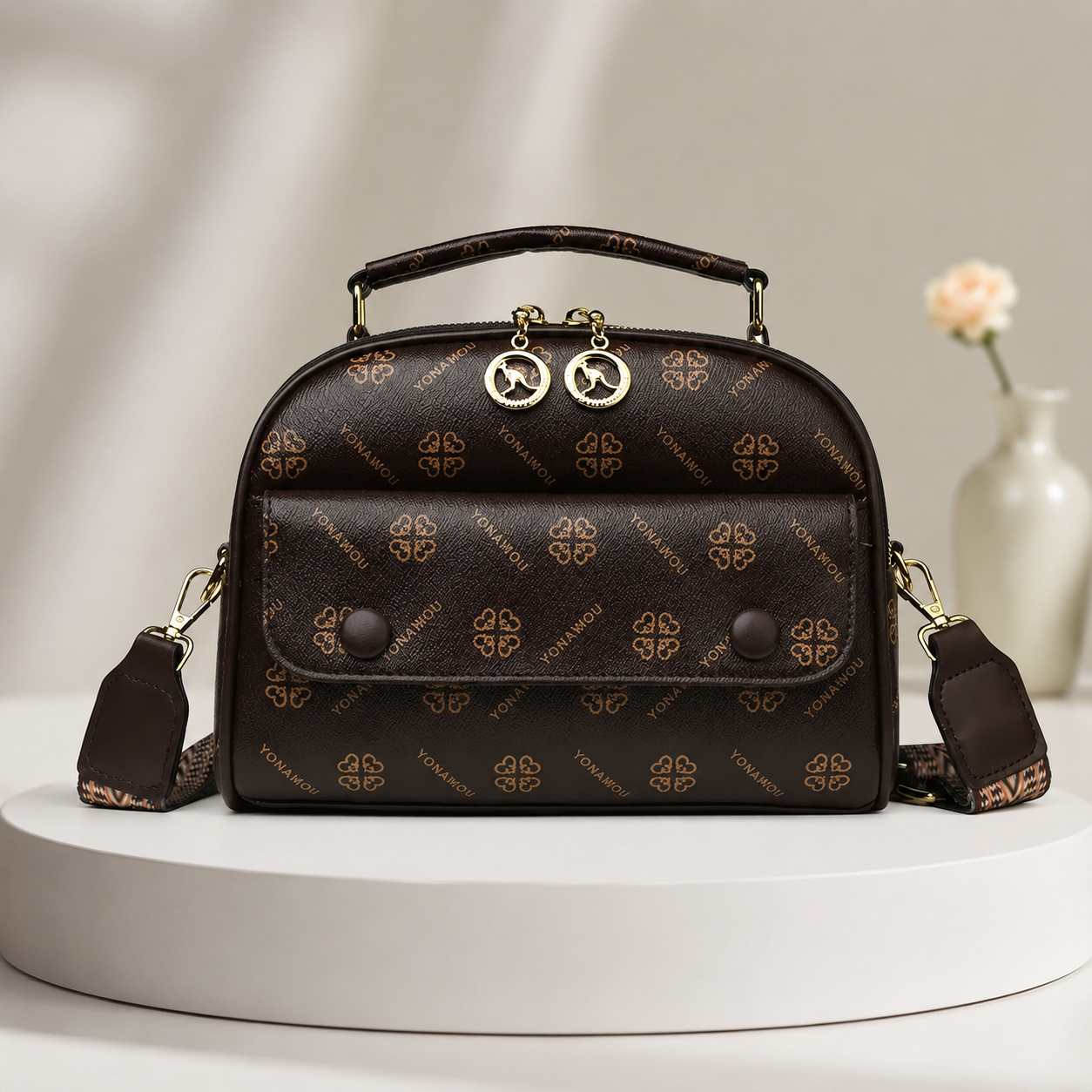 Signature Pattern Crossbody Bag