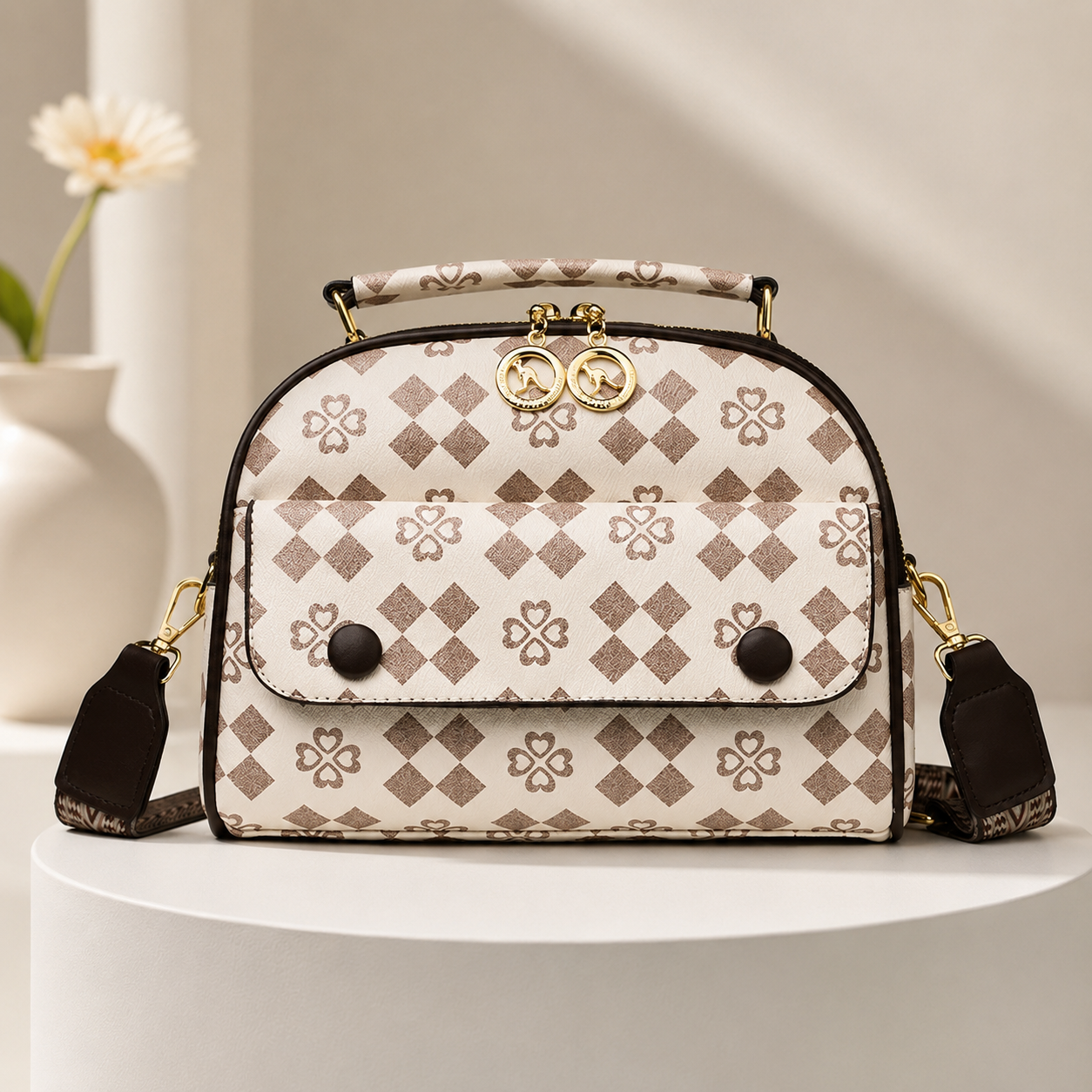 Signature Pattern Crossbody Bag