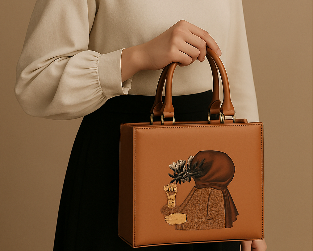 Trending Hijab Girl Tote Bag — Long Shoulder Belt