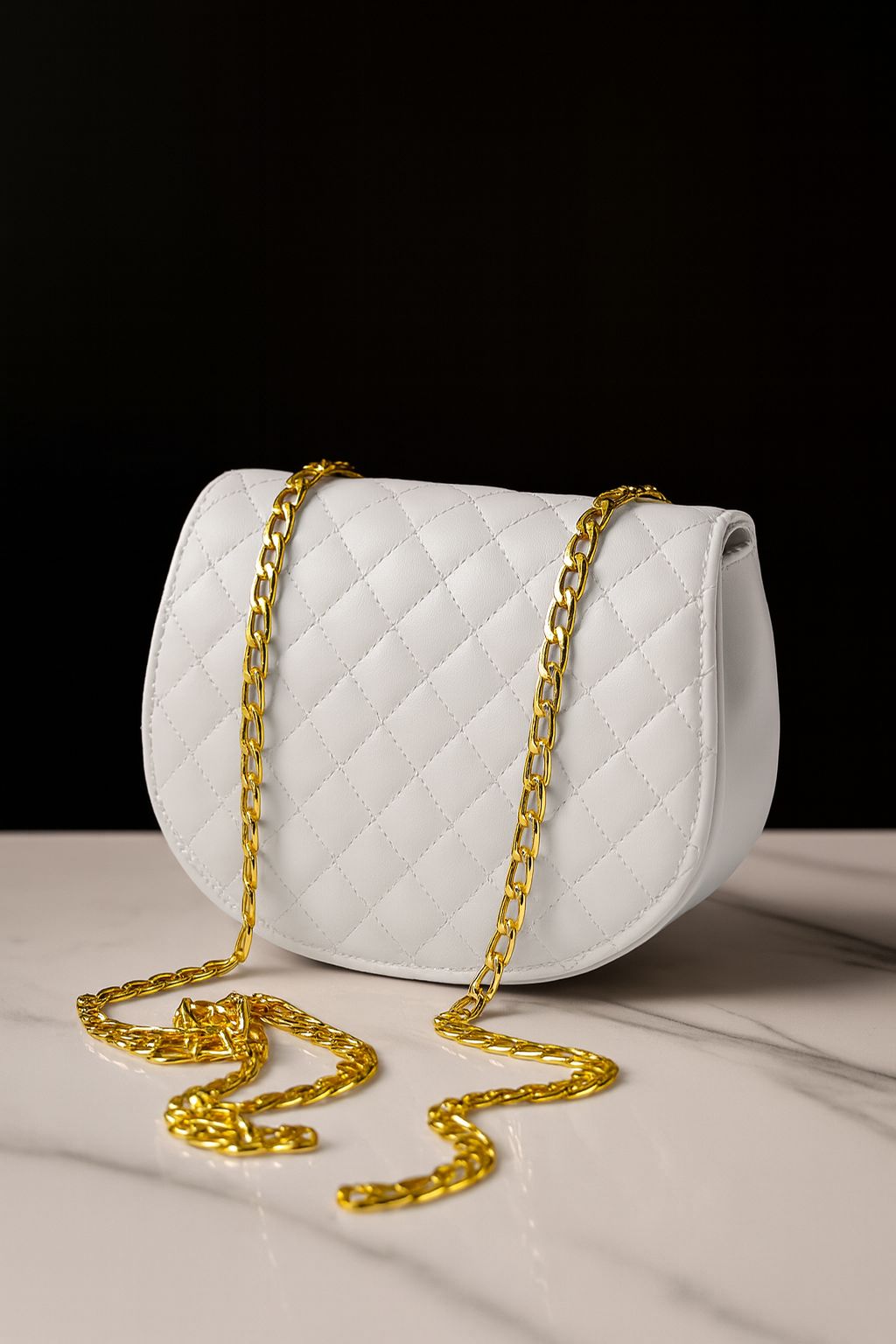 ✨ Premium Crossbody Bag with Gold Chain ✨