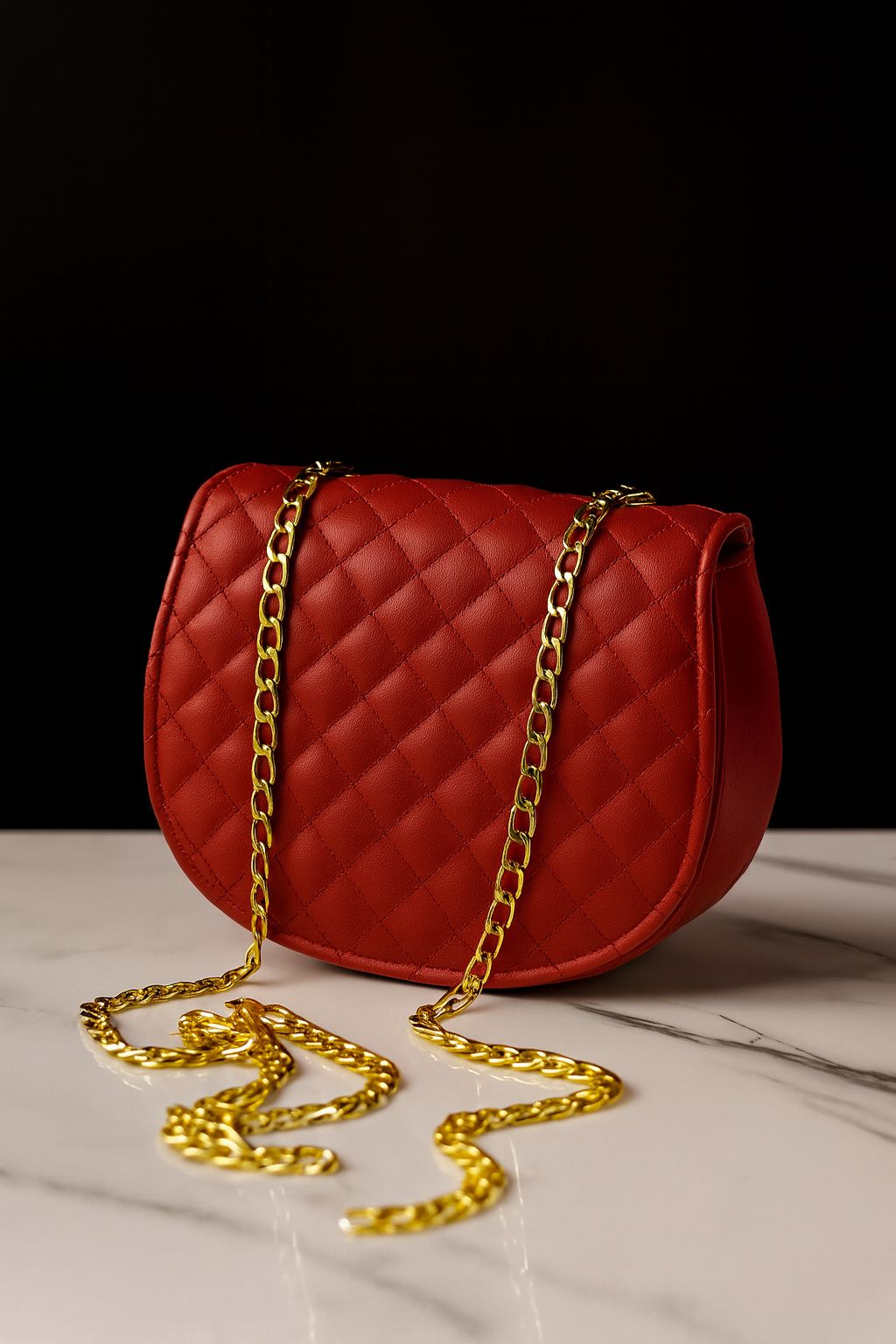 ✨ Premium Crossbody Bag with Gold Chain ✨