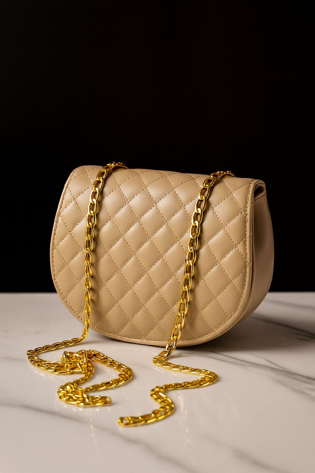✨ Premium Crossbody Bag with Gold Chain ✨