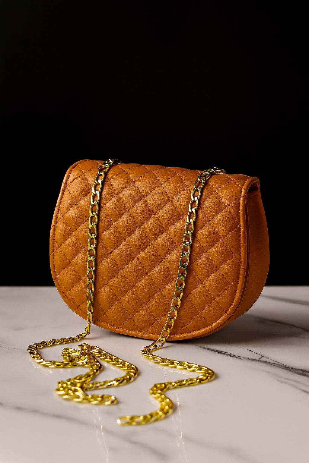 ✨ Premium Crossbody Bag with Gold Chain ✨