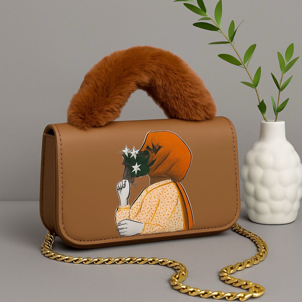 Hijabi Girl Mini Crossbody Bag — Trendy & Cute