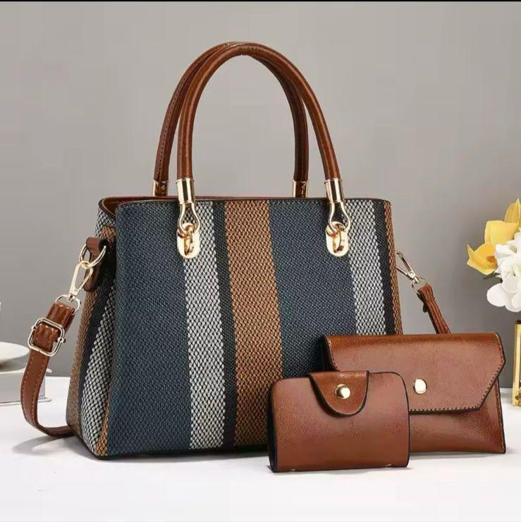 Master Quality 3-Piece Shoulder Bag Set — Stylish & Spacious