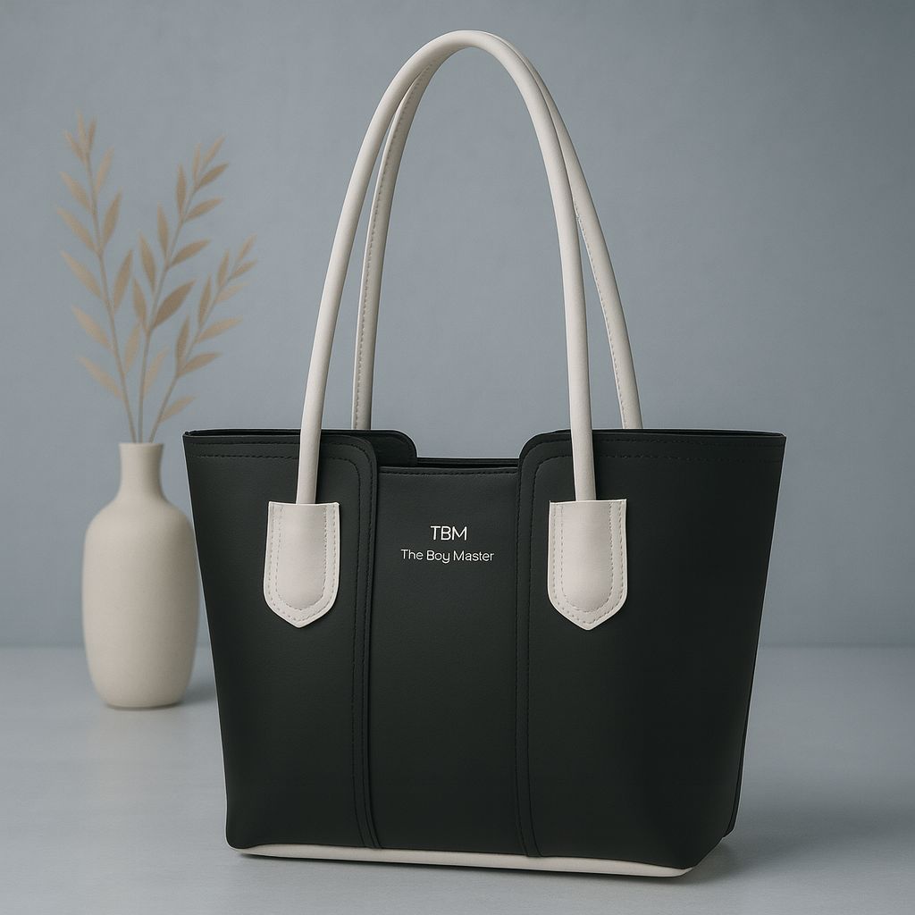 High-Quality Black Tote Bag — Classic & Versatile
