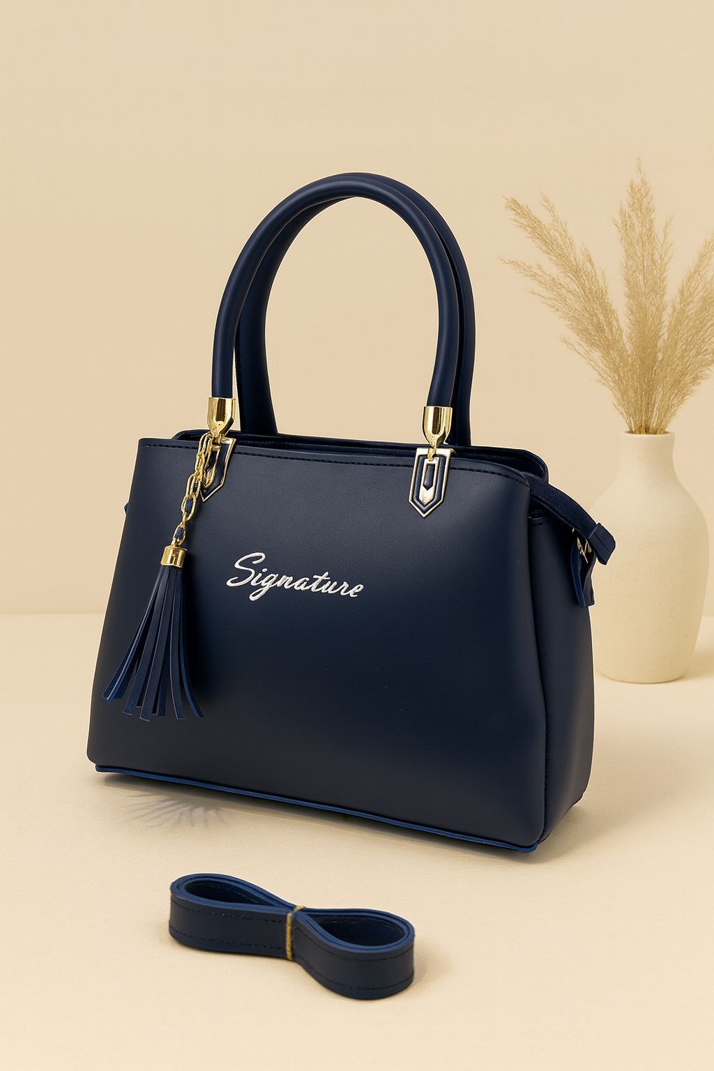 High-Quality Synthetic Leather Bags with Long Belt