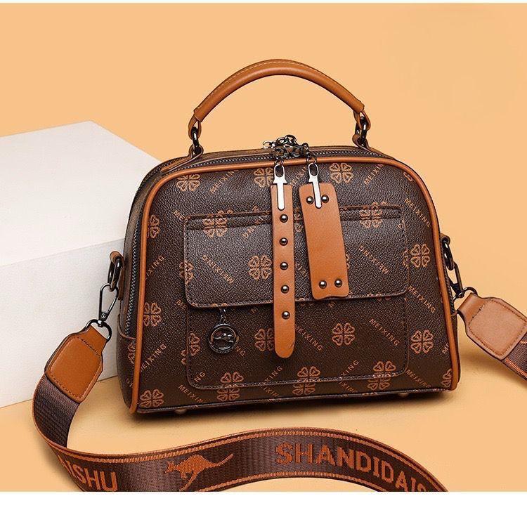 Signature Pattern Crossbody Bag
