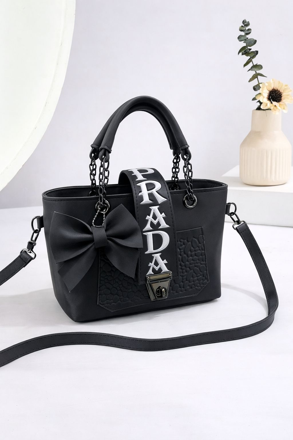 Stylish Bow Shaped Everyday Handbag
