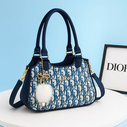 Classic Handbag with Decorative Charm