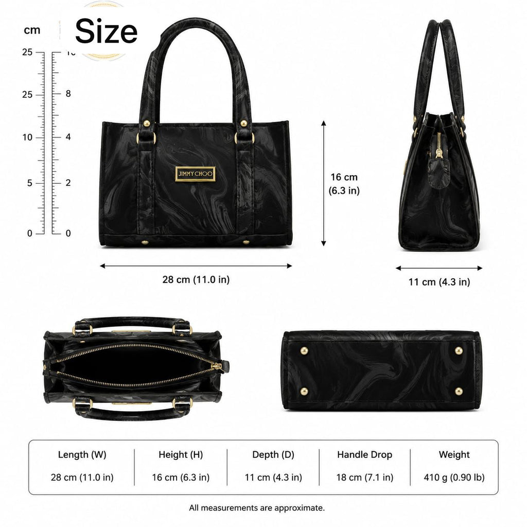 Classic Dual Handle Structured Handbag