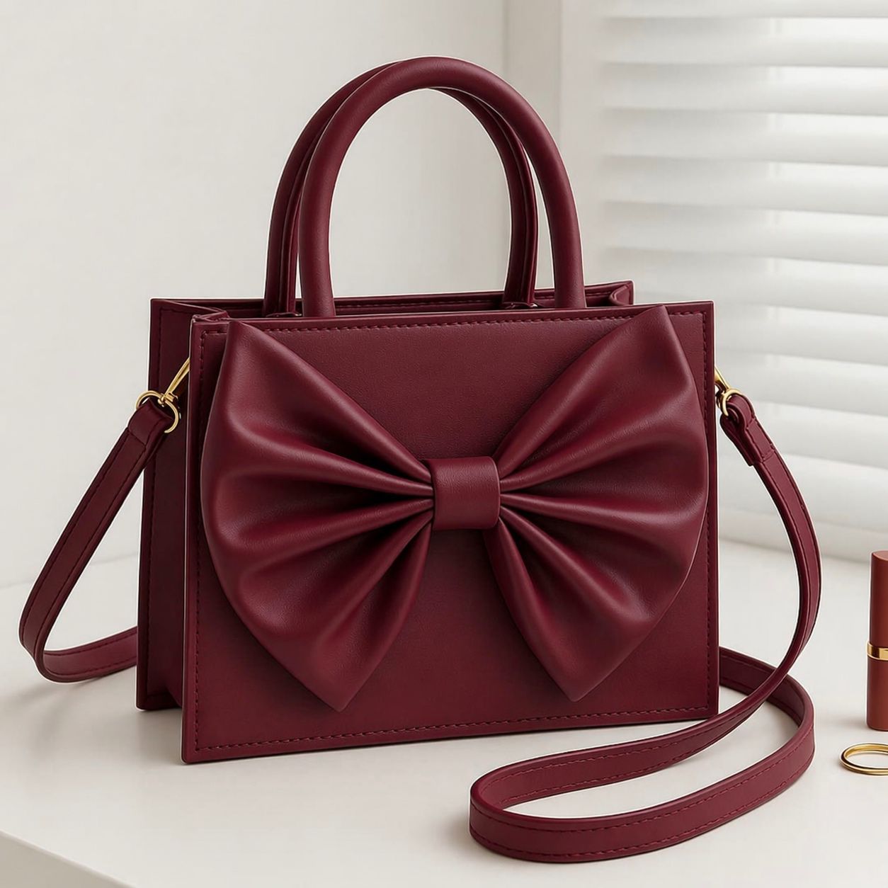 Elegant Bow Crossbody Bag – Premium Quality for Girls