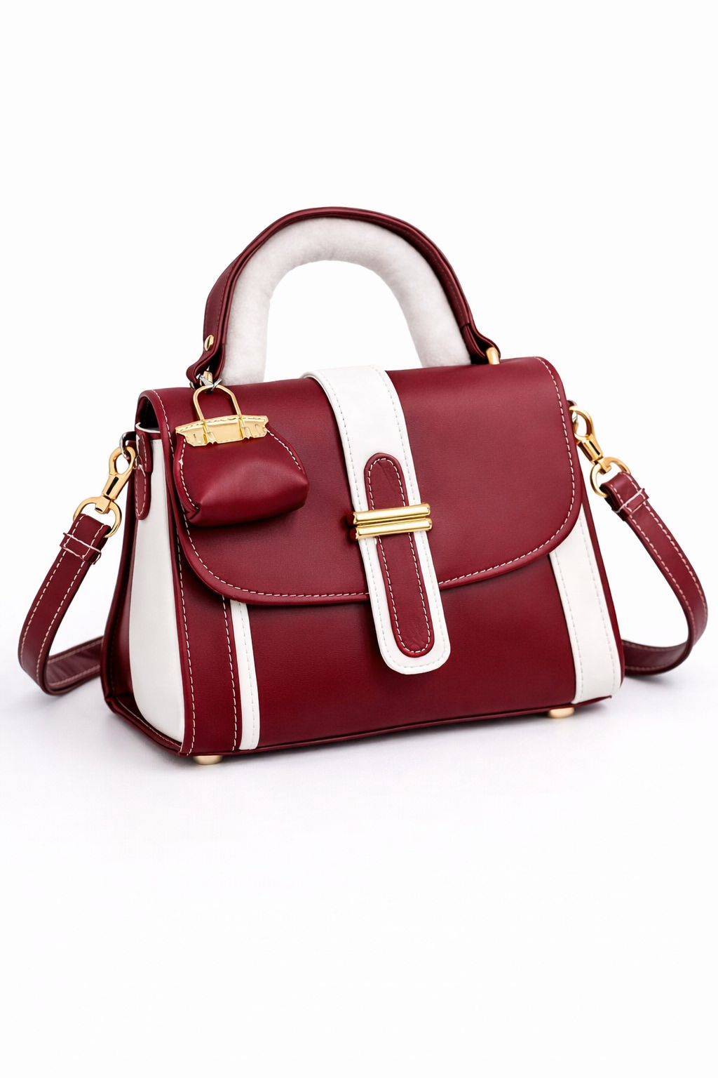 Velora Crossbody Bag with Cute Keychain